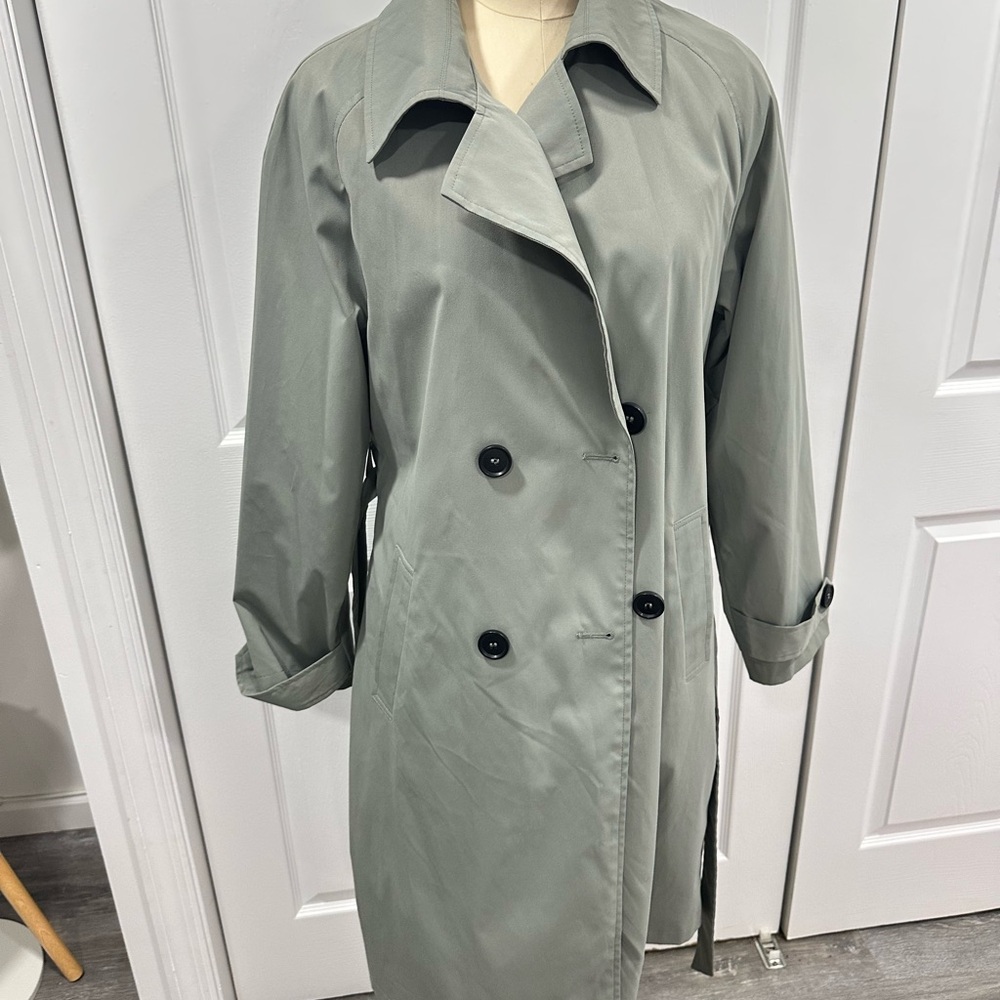 Primark Double-Breasted Gray Trench Coat